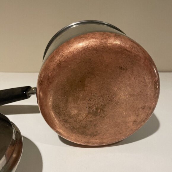 Revere Ware 1 1/2 Quart Stainless Steel Sauce Pan with Lid Clinton ILL USA VTG - Picture 5 of 11